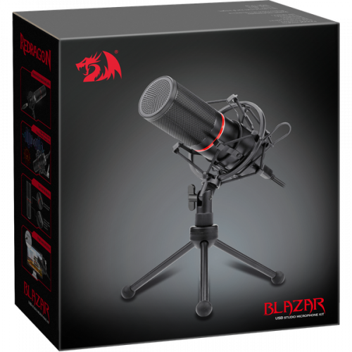 Игровой стрим микрофон REDRAGON Blazar GM300 USB, кабель 1.8 м (1/20) (77640) фото 2