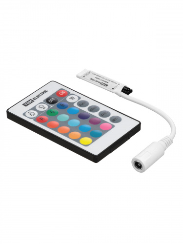 Контроллер для светодиодных лент и модулей RGB-IR-12В-6А-72Вт-IP20, 3 канала, пульт 24 кнопки, TDM (1/150) (SQ0331-0505) фото 4