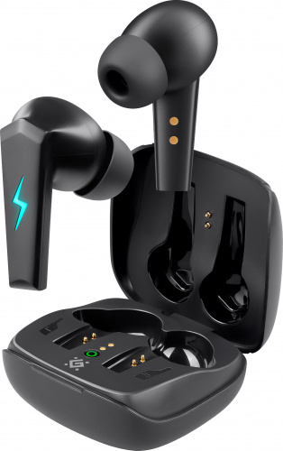 Наушники внутриканальные DEFENDER CyberDots 280 черный, игровые TWS, Bluetooth (1/100) (63280)