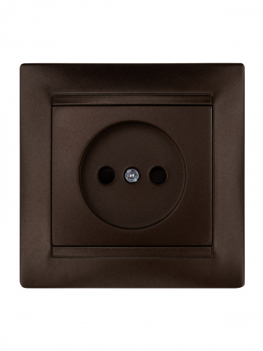 Розетка 2П 10А 250В с защ. шт. шоколад , с/у, "Лама" (10/120) TDM (SQ1815-0510) фото 4 Розетка 2П 10А 250В с защ. шт. шоколад , с/у, "Лама" (10/120) TDM (SQ1815-0510) фото 4
