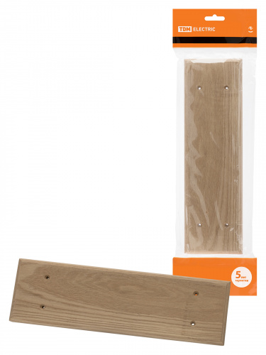 Накладка на бревно деревянная универсальная НБУ 1Пх4 260 мм, под покраску TDM (1/6/48) (SQ1821-0328)