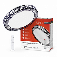 Светильник светодиодный COMFORT Loft-B 75Вт 230В 3000-6500K 6000Лм 500x100мм с пультом ДУ IN HOME (1/5) (4690612035116)