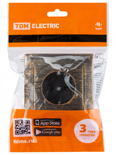 Розетка 2П+З 16А 250В с защ. шт. старинная бронза с/у, "Лама" (1/10) TDM (SQ1815-0752) фото 2 Розетка 2П+З 16А 250В с защ. шт. старинная бронза с/у, "Лама" (1/10) TDM (SQ1815-0752) фото 2