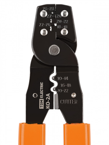 Клещи обжимные КО-2А, обжим неизолированных автоклемм 0,5-6 мм, "МастерЭлектрик" TDM (1/50) (SQ1001-0013) фото 4