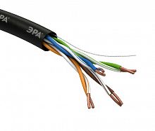 Кабель ЭРА витая пара U/UTP 4x2x24 AWG Cat5e CU PE OUTDOOR 305м (2/36) (2/30) (Б0044431)