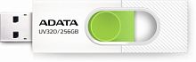 Флеш-накопитель USB 3.2  256GB  A-Data  AUV320  белый/зелёный (AUV320-256G-RWHGN)
