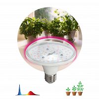 Лампа светодиодная ЭРА FITO-18W-RB-E27 для растений красно-синего спектра 18 ВТ Е27 (1/30) (Б0049533)