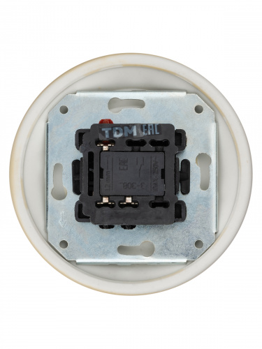 Выключатель скрытой установки фарфоровый поворотный с ручкой (бантик) 10А сл. кость «Болонь» TDM (SQ1820-0320) фото 3 Выключатель скрытой установки фарфоровый поворотный с ручкой (бантик) 10А сл. кость «Болонь» TDM (SQ1820-0320) фото 3