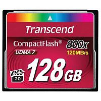 Карта памяти CF  Transcend 128GB  (800x) (TS128GCF800)