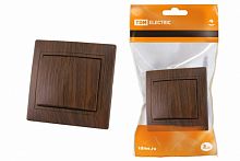 Выключатель скрытая установка, 2 кл. 10А "ЭКО" (бук) "Таймыр" (1/10/200) TDM (SQ1814-0302)