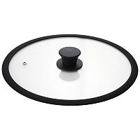 Крышка стеклянная C-type с силиконовым ободком CAPPELLO-C, 26 см диа, сил ручка (1/12) (003662)