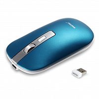 Беспроводная мышь с зарядкой от USB Smartbuy 402CAG синий металлик (SBM-402CAG-B) (1/40)