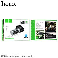 Видеорегистратор HOCO DV13 Screenless, 1 камера, max 64GB, Wi-Fi, 1280*720, цвет: серый (1/20) (6942007644167)