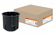 Установочная коробка СП D73х73мм, углубленная, саморезы, метал. лапки, IP20, TDM (1/96) (SQ1403-0010)