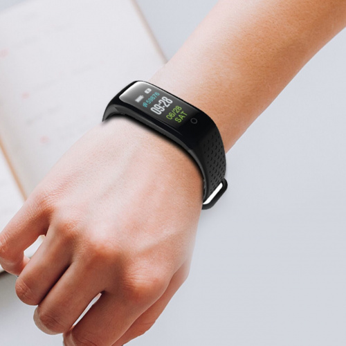 Фитнес браслет LOONA синхронизация Android/iOS мониторинг активности и здоровья сообщения русскоязычное приложение вибрация чёрный (FIT-011black)  (FIT-11black) фото 5