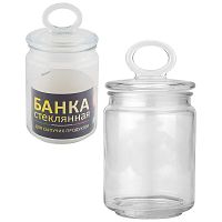 Стеклянная банка для сыпучих продуктов с крышкой COPPETTA, объем: 0,65 л (1/24) (003597)