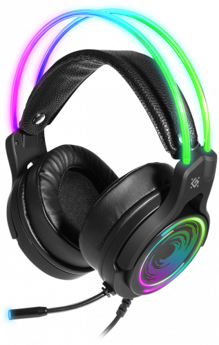 Гарнитура игровая DEFENDER Cosmo PRO объемный звук 7.1, RGB, 2.1 м, черный (1/12) (64536)