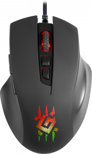 Мышь проводная DEFENDER Wolverine GM-700L RGB,7кнопок,12800dpi, черный (1/60) (52700) фото 2