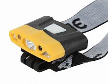 Фонарь ЭРА GA-804 Практик налобный аккумуляторный 3Вт led + 2 SMD 3,7 V Li аккумулятор сенсорный 4 режима желто-черный блистер (1/1060) (Б0036605)