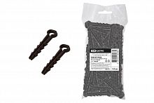 Дюбель-хомут для плоского кабеля 6-14мм черный (100шт) TDM (1/10/100) (SQ0539-0036)