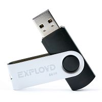 Флеш-накопитель яUSB 64GB  Exployd  530  чёрный (EX064GB530-B)