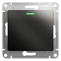 Механизм выключателя 1-кл. С/У GLOSSA 10А IP20 (сх. 1а) 10AX с подсветкой механизм антрацит Systeme Electric GSL000713 (1/20/160)