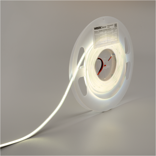 Лента светодиодная WOLTA Decor WLSCOB-11W/3000/24H480-01 11Вт 3000К 24В IP20 1300лм/м 480led/m 5000х8х2мм (1/50) фото 4 Лента светодиодная WOLTA Decor WLSCOB-11W/3000/24H480-01 11Вт 3000К 24В IP20 1300лм/м 480led/m 5000х8х2мм (1/50) фото 4