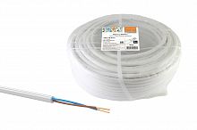 Провод НАРОДНЫЙ ПВСмб 2х0,75 (20м), белый (1/100/100) (SQ0118-0701)