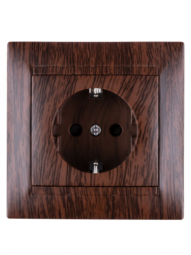 Розетка 2П+З 16А 250В с защ. шт. венге , с/у, "Лама" (10/120) TDM (SQ1815-0411) фото 4 Розетка 2П+З 16А 250В с защ. шт. венге , с/у, "Лама" (10/120) TDM (SQ1815-0411) фото 4