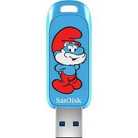 Флеш-накопитель USB 3.2  128GB  SanDisk  Smurfs (Смурф)  синий (SDCZIS-128G-G46)