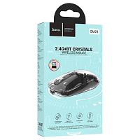 Беспроводная мышь HOCO GM29 Mysterious, 1600 DPI, USB, Bluetooth, 4 кнопки, цвет: чёрный (1/12/120) (6942007626385)