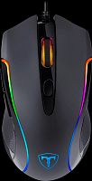 Мышь проводная игровая T-LINE Lynx, RGB, 6кн, 7200dpi, черный (1/60)  (72371)