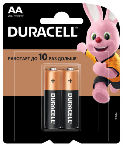 Элемент питания DURACELL  LR6  BL2 BASIC   (2/24/96/10752) (Б0026814)