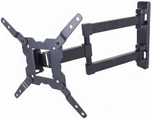 Кронштейн для телевизора Kromax GALACTIC-12 черный 15"-42" макс.25кг настенный поворот и наклон (25009)