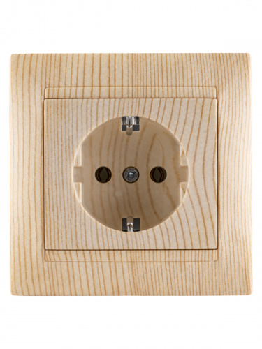 Розетка 2П+З 16А 250В сосна , с/у, "Лама" (10/120) TDM (SQ1815-0323) фото 4 Розетка 2П+З 16А 250В сосна , с/у, "Лама" (10/120) TDM (SQ1815-0323) фото 4