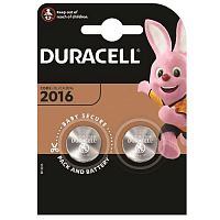 Элемент питания DURACELL  CR 2016  BL2  (2/20/200/29400) (Б0037271)