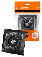 Розетка SAT (F-разъем) 0-2400МГц старинное серебро с/у, "Лама" (1/10) TDM (SQ1815-0662)