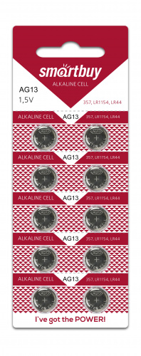 Элемент питания SMARTBUY AG13 BL10 (10/100/2000) (SBBB-AG13-10B)