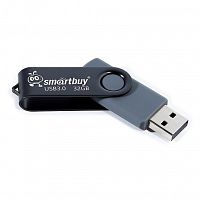 Флеш-накопитель USB 3.0  32GB  Smart Buy  Twist  чёрный (SB032GB3TWK)