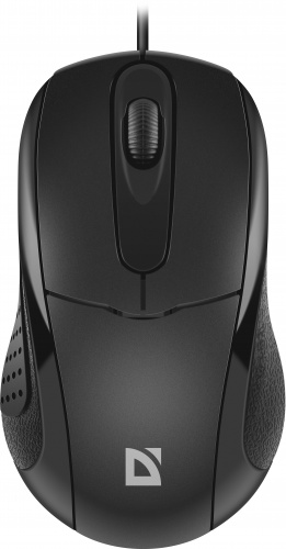 Мышь проводная DEFENDER Standard MB-580, 3 кнопки,1000 dpi, черный (1/100) (52580) фото 3