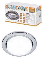 Светильник встраиваемый СВ 01-08 GX53 220 В 50 Гц, хром, 10 шт/уп, Народный (1/10) (SQ0359-0106)