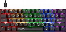 Клавиатура проводная игровая механическая DEFENDER Consul GK-220 RU,Rainbow,61кн,крас.свитчи (1/20) (45220)