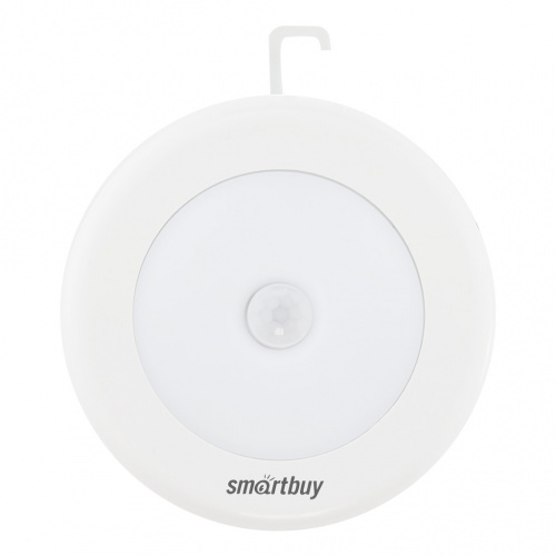 Фонарь SMARTBUY SBF-6-K с датчиком движения и света 6 LED 3*AAA, белый (1/240)