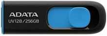 Флеш-накопитель USB 3.0  256GB  A-Data  UV128  чёрный/синий (AUV128-256G-RBE)