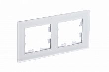 Рамка 2-м ATLASDESIGN Nature матов. стекло бел. Systeme Electric ATN330102 (1/2)