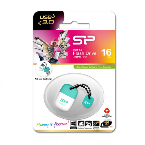 Флеш-накопитель USB 3.0  64GB  Silicon Power  Jewel J07  синий (SP064GBUF3J07V1B) фото 8
