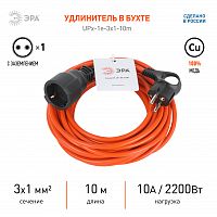 Удлинитель силовой ЭРА UFx-1e-3x1-30m на рамке с заземлением 1 розетка 30м ПВС 3х1мм2 (1/6)
