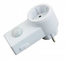 Датчик движения ЭРА MD 022 розеточный ДДР-01 1200Вт, 10-420с, 2-9м, 3+лк, 120гр, IP20 (50/1600) (Б0043799)