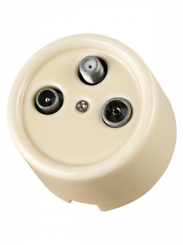 Розетка TDM TV+R+ SAT оконечная сл. кость «Болонь» (1/72) (SQ1820-0357) фото 6