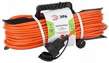 Удлинитель ЭРА силовой UFx-1-2x1.5-50m на рамке без заземления 1 розетка 50м ПВС 2х1.5мм2 (1/4)